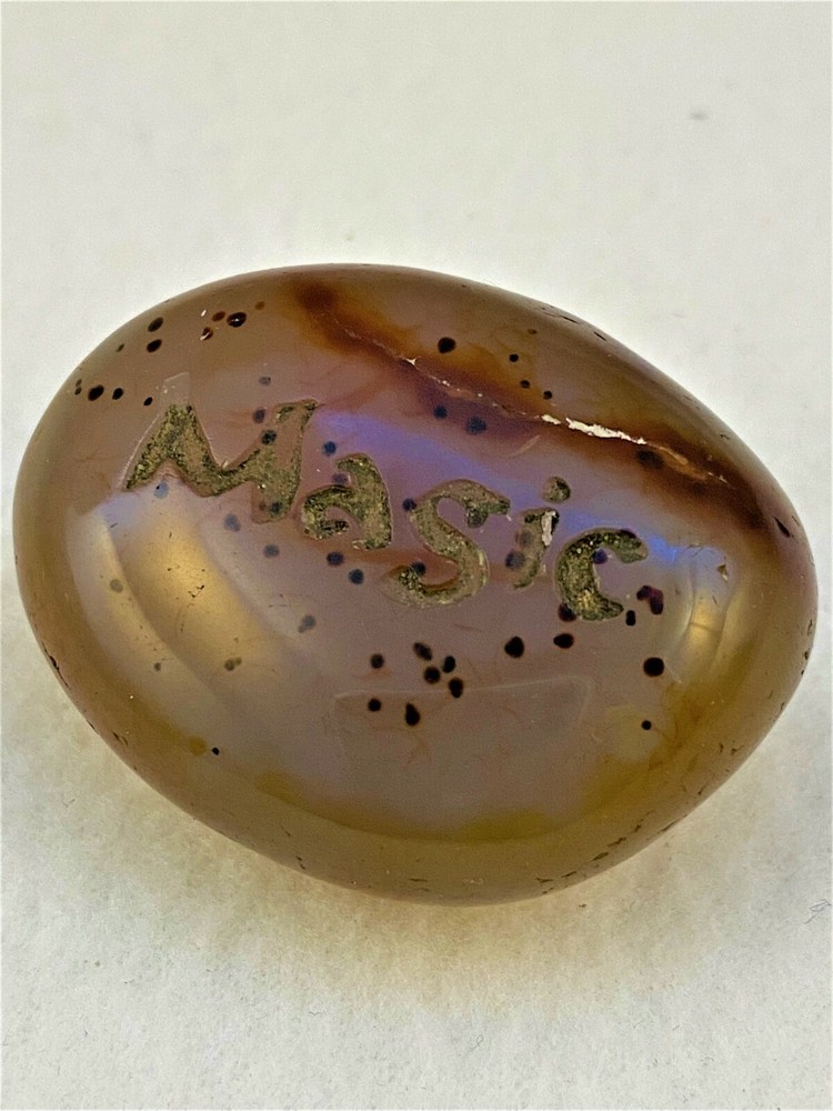 Laser Engraved Gemstone Pocket Token "MAGIC" Affirmation