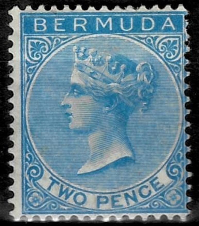 Bermuda 1883 ☀ 2 Pence ☀ Mint hinged
