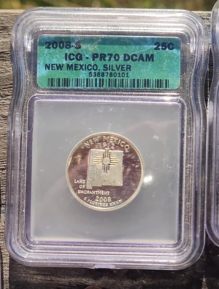 2008-S 25C State Quarters - Silver DCAM (Proof)