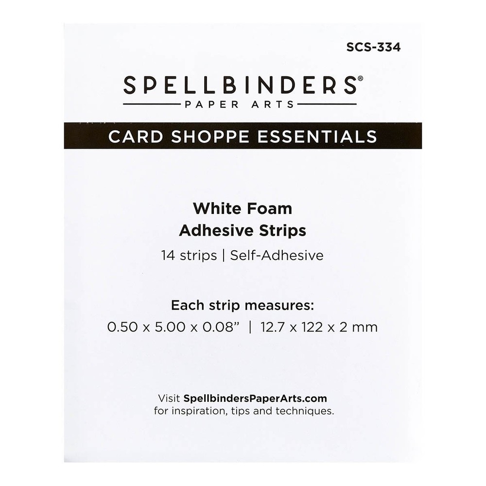 Spellbinders Foam Adhesive Strips 2M-White - 3 Pack