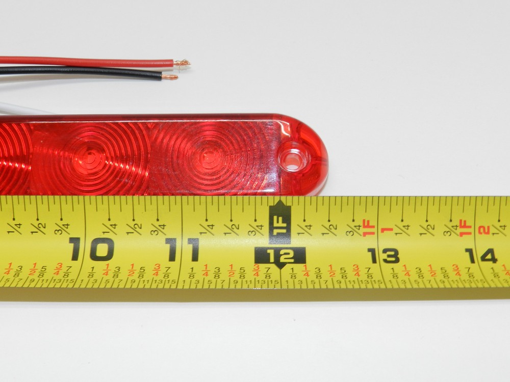 Two Red Optronics Ultrathin LED Truck Trailer Stop Tail Turn Submersible RV
