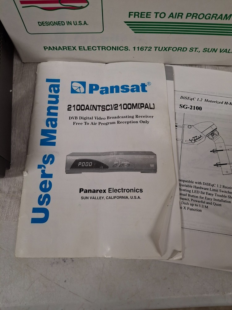 Pansat 2100A Digital Video Broadcasting Satellite Receiver in Box