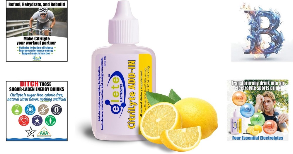 elete CitriLyte 24.6 mL Hydration Drops - Portable Lemon Electrolyte Solution