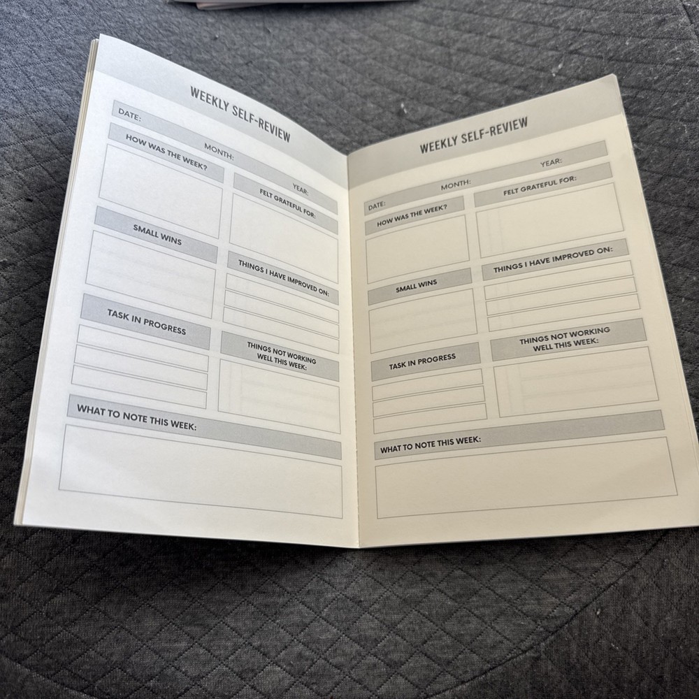 Weekly Self Review Journal