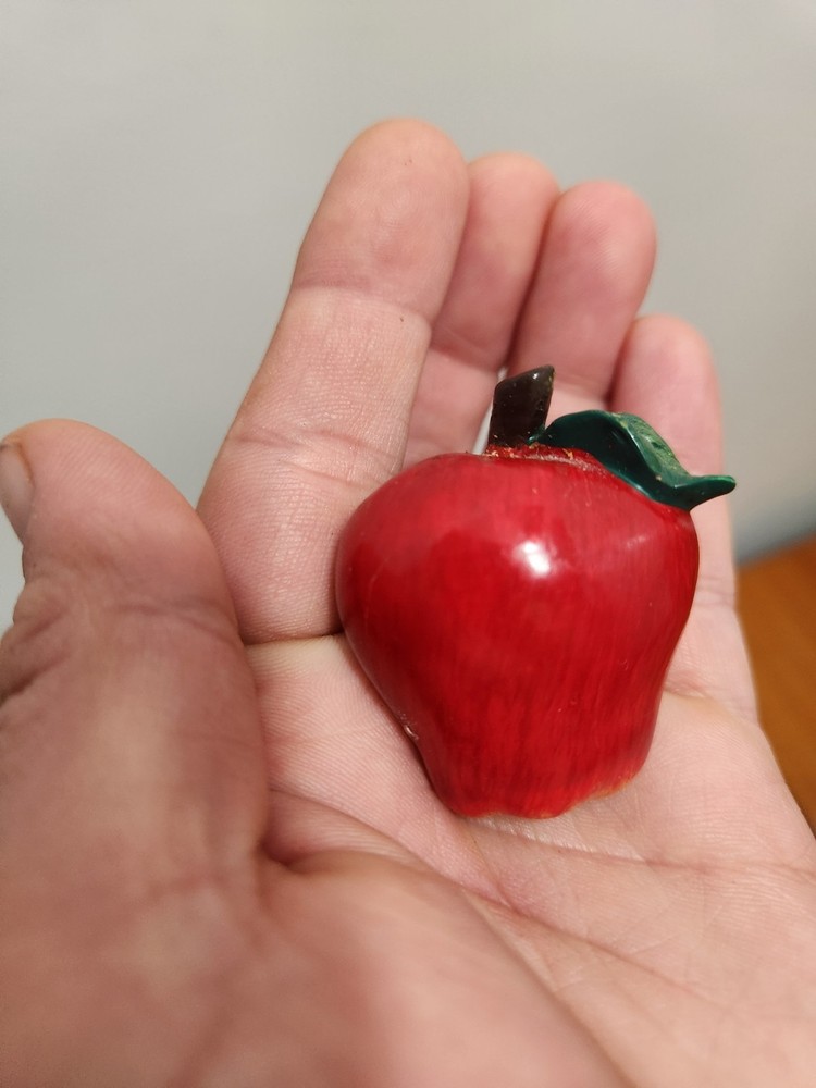Set Of 8 Red Apple Fruit Shaped Drawer Cabinet Pulls Knobs