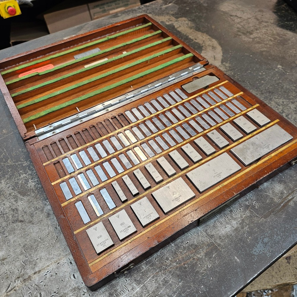 Dearborn Ellstrom .100-4" Steel Rectangular Gage Blocks Missing A Few Blocks