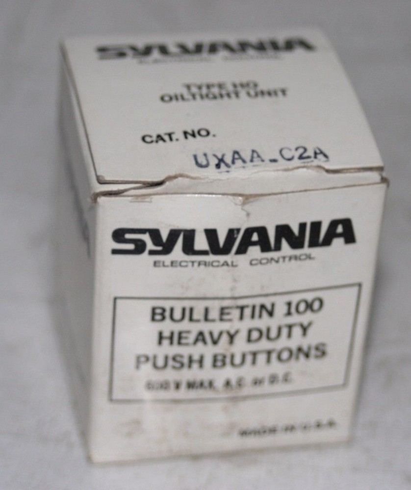 Sylvania UXAA-C2A Type HO Oiltight Pushbutton Key Selector Switch Operator