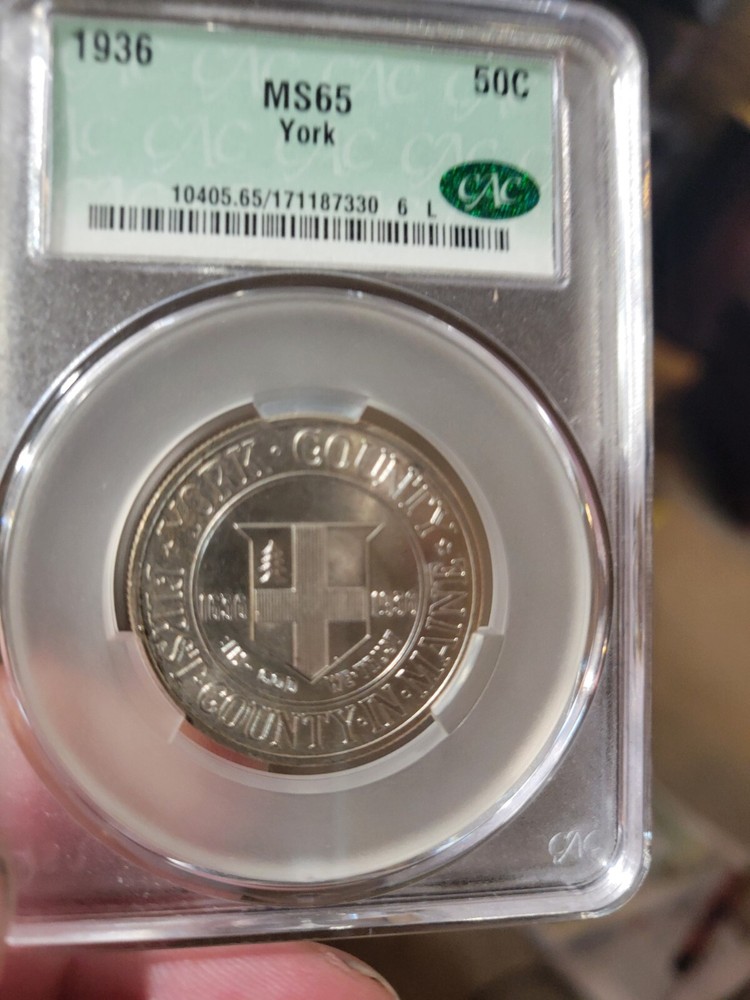 1936 York Half Dollar MS-65 CACG
