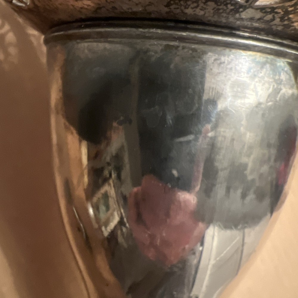 Trophy Cup Figural Silver 1900s H-10”