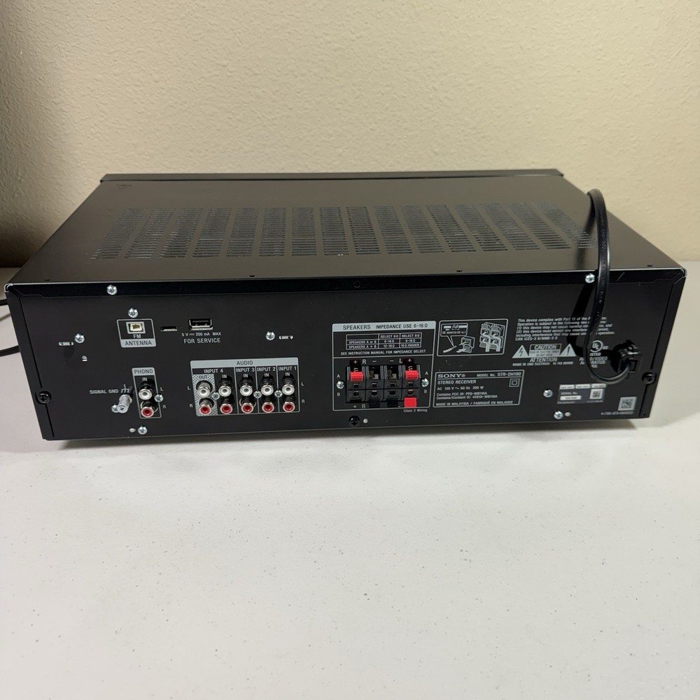 Sony STR-DH190 Stereo Receiver 2 channel Phono Inputs & Bluetooth