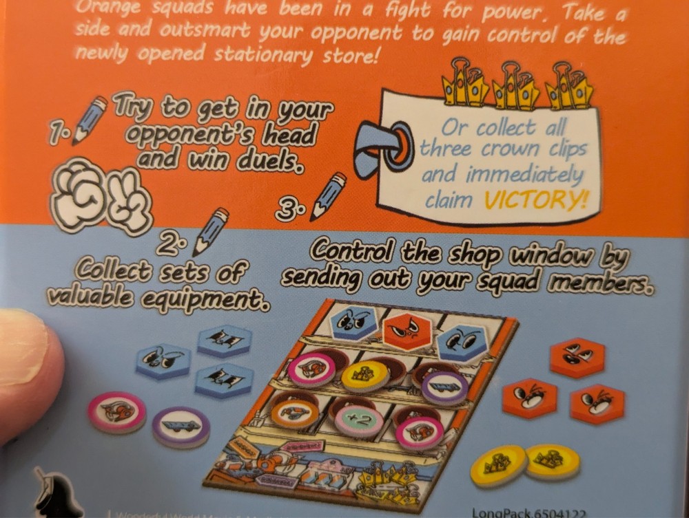 RUBBER PAPER SCISSORS Board Game 100% COMPLETE 2023
