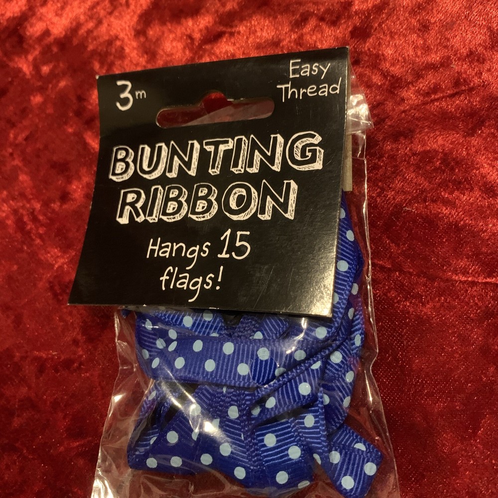 Bunting Ribbon Blue