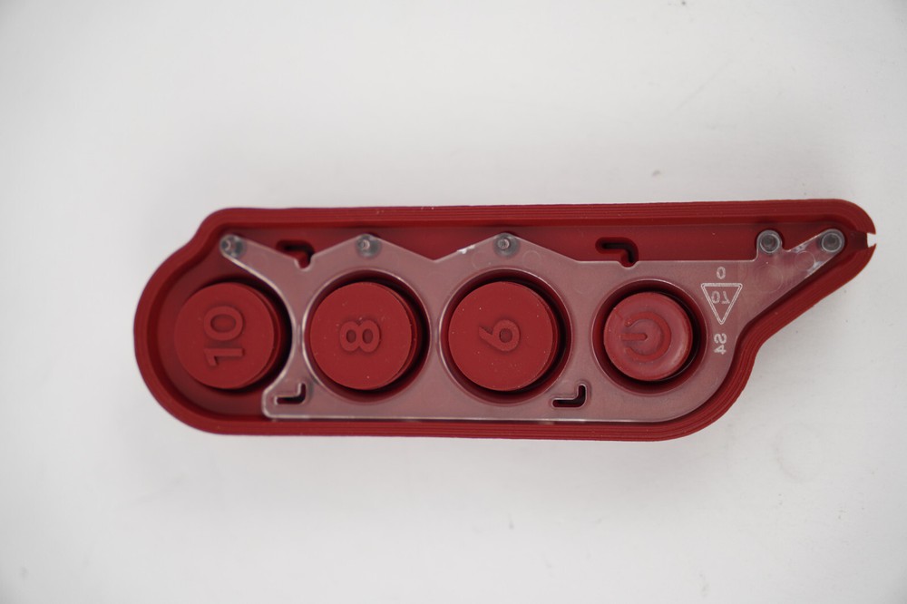 Keurig K25 Express Essentials Coffee Maker Replacement Part: Red Keypad Buttons
