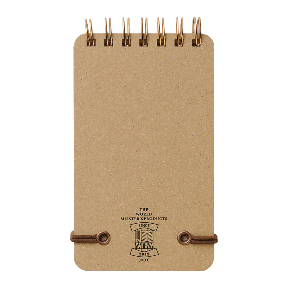 MD Grain Memo Pad Black - Pocket Size