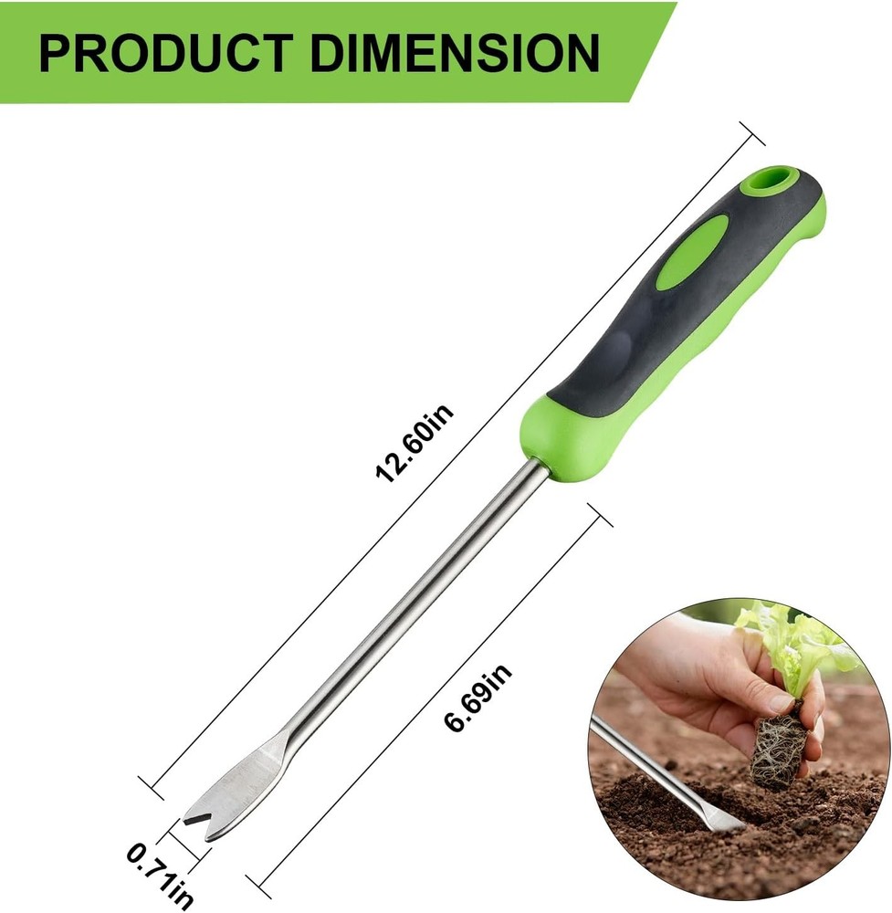 Weed Puller Tool, Stand Up Dandelion Weeder with Long Handle, Heavy Duty Stainle
