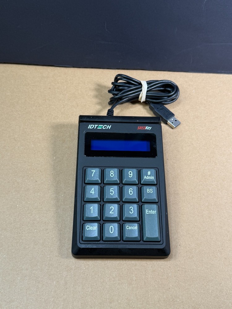 ID TECH SREDKey Key Pad + USB MagStripe Reader IDSK-534833TEB