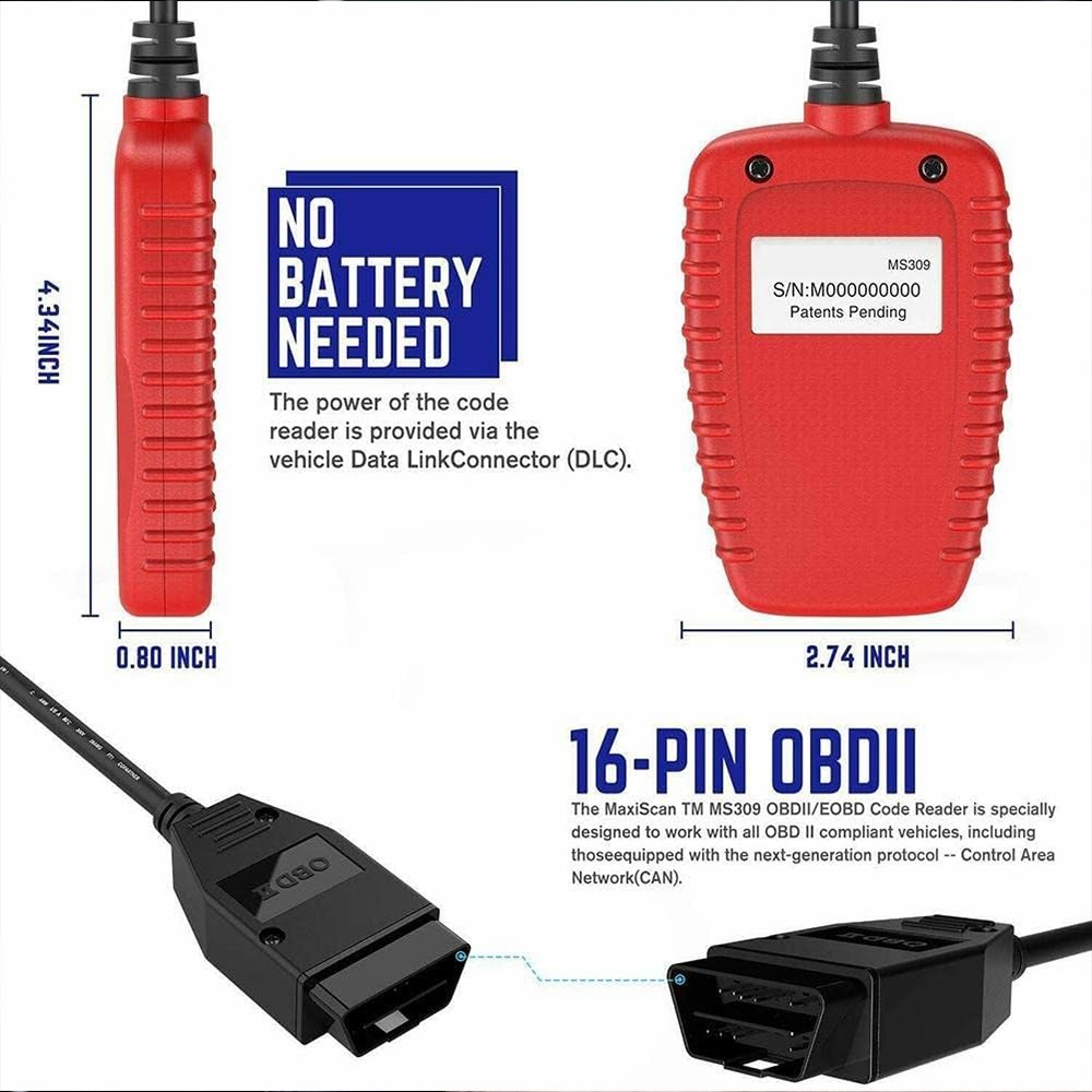 Car Code Reader OBD2 Scanner Car Check Automotive Engine Fault Diagnostic Tool