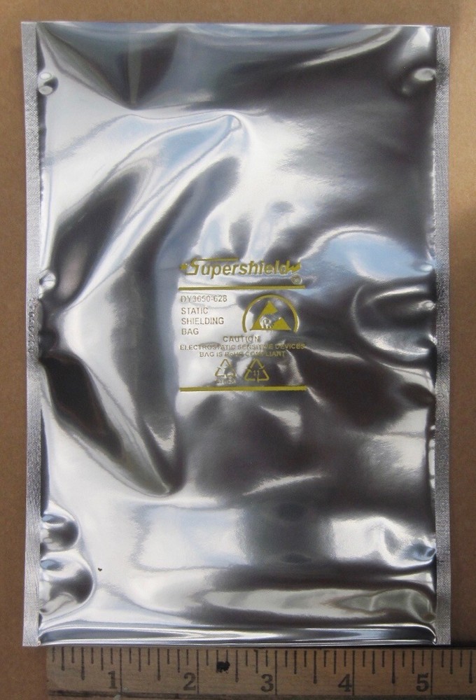 100 5x8" Open-Top Dou Yee Static Shield Bags