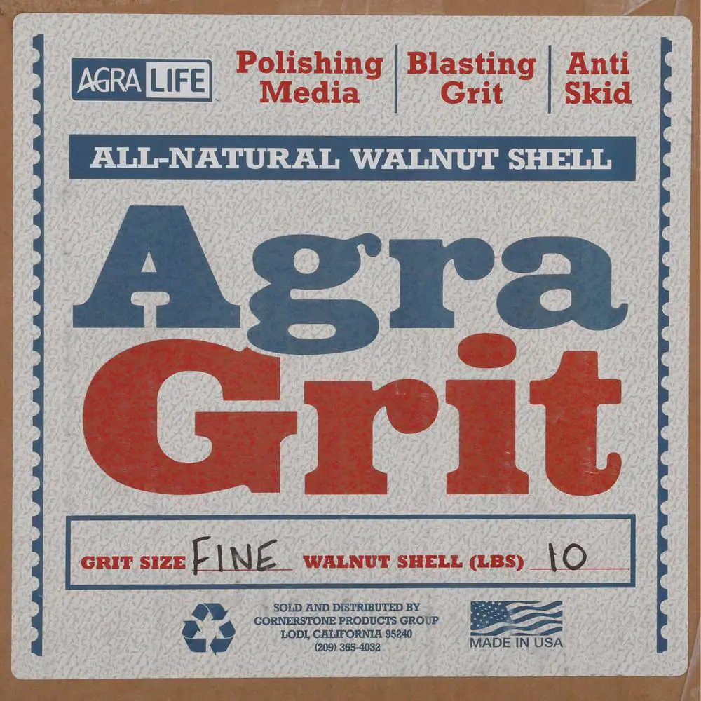 Walnut Shell Sandblasting Fine Grit (10 Lb. per Box)
