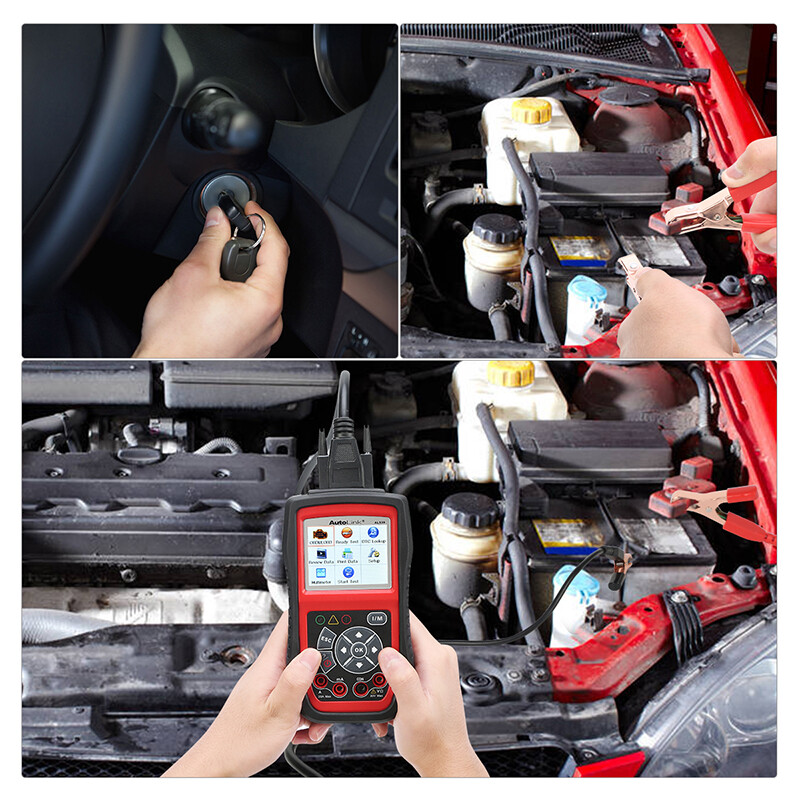 Autel AutoLink AL539B Battery Electrical Circuit Tester OBD2 Code Reader Scanner