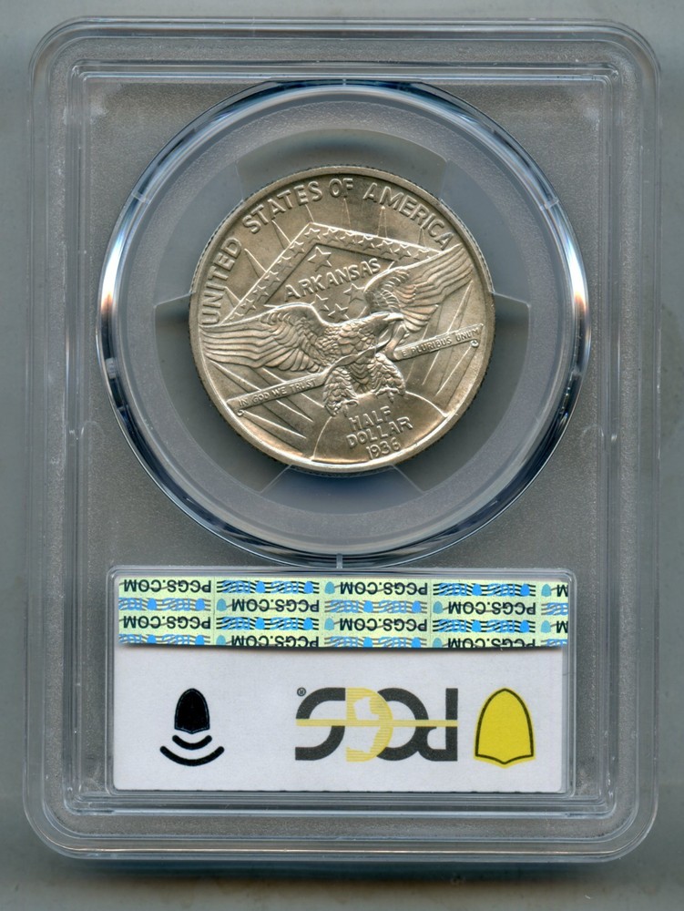 1936 Robinson Commemorative Silver Half Dollar PCGS MS 64
