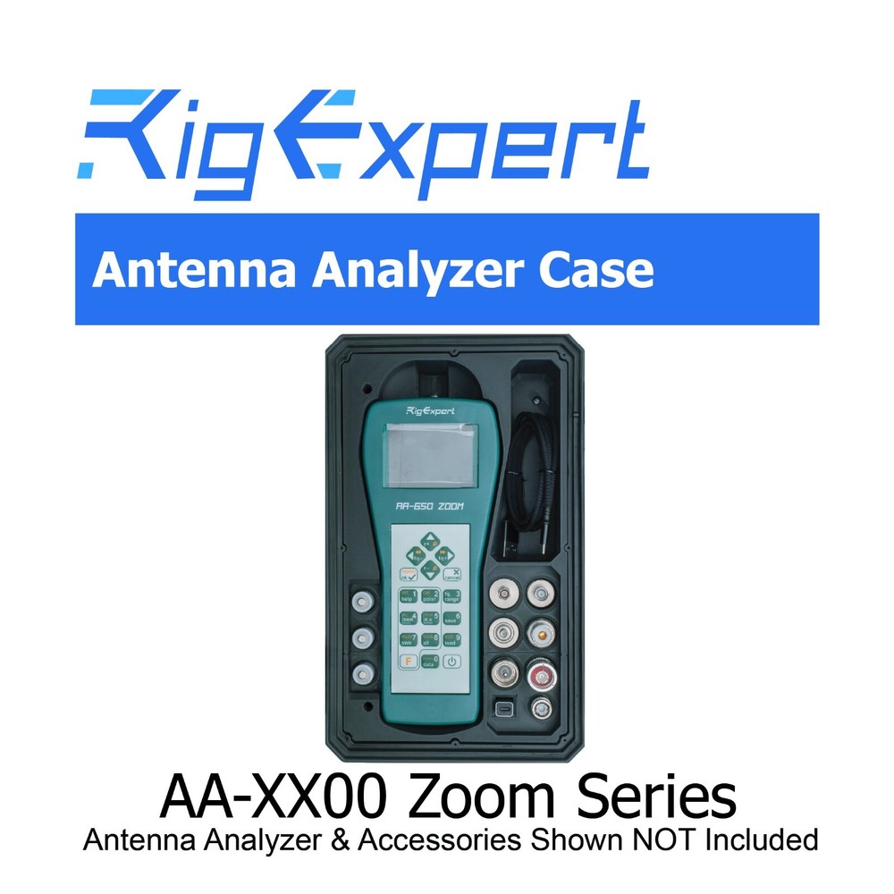RigExpert Custom Fitted Storage Case AA-650 AA-1500 AA-2000 500 Antenna Analyzer