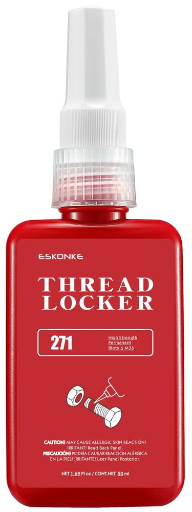 3 Pack Thread Locker Blue 243 + Red 271 Removable & Permanent Locking 5.07 Fl...