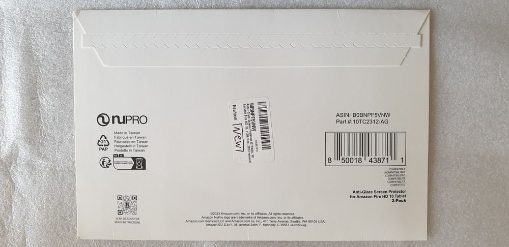 NuPro Anti-Glare Screen Protector for Amazon Fire HD 10 Tablet (2-Pack)