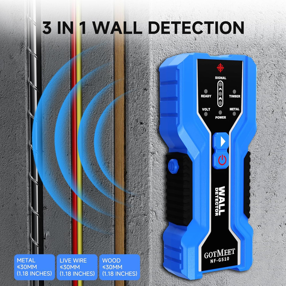 Stud Finder – Electronic Stud Detector with Smart Sensor, 3-In-1 Wall Scanner fo