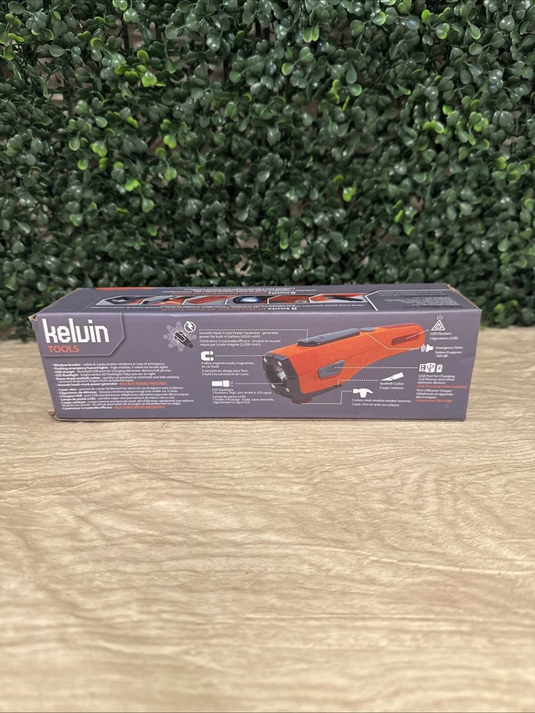 Kelvin Tools Automotive Emergency Multitool 8 Tools Total Orange
