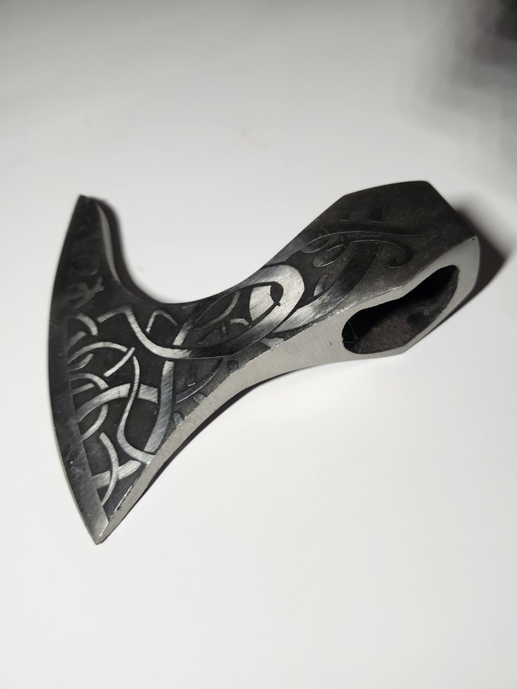 Bearded Etched Axe Head