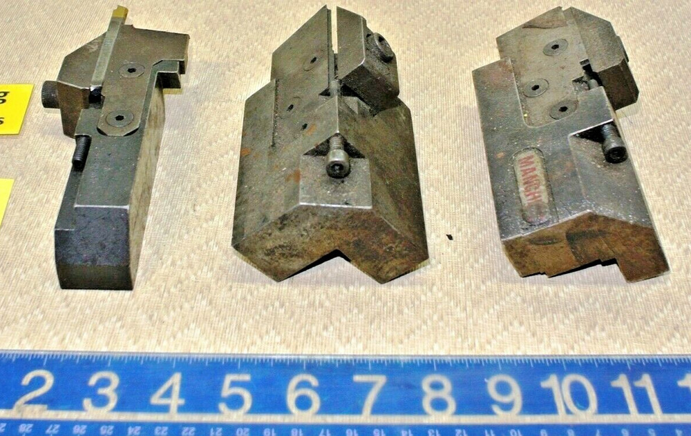 3 pcs. Manchester Cut Off Blade Tool Holders Machine Shop Tools