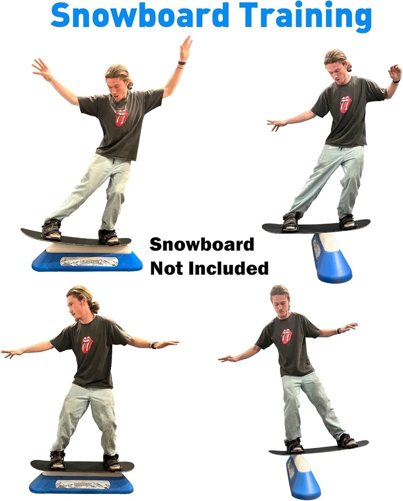 Flowboard Snowboard Trick Training System Develops Skills for Rails and Jibs Dur