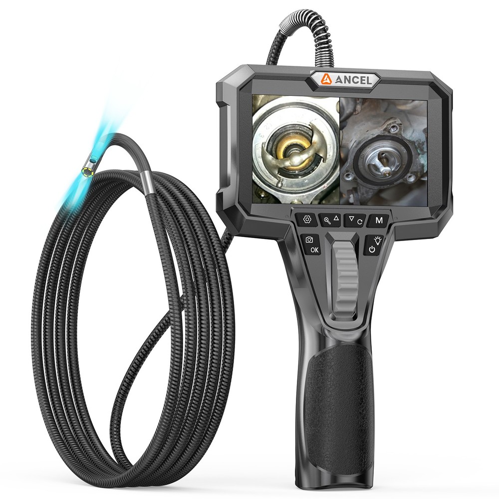AN302 Dual Camera Endoscope 2-Way Articulating Borescope 3 Image Display Modes