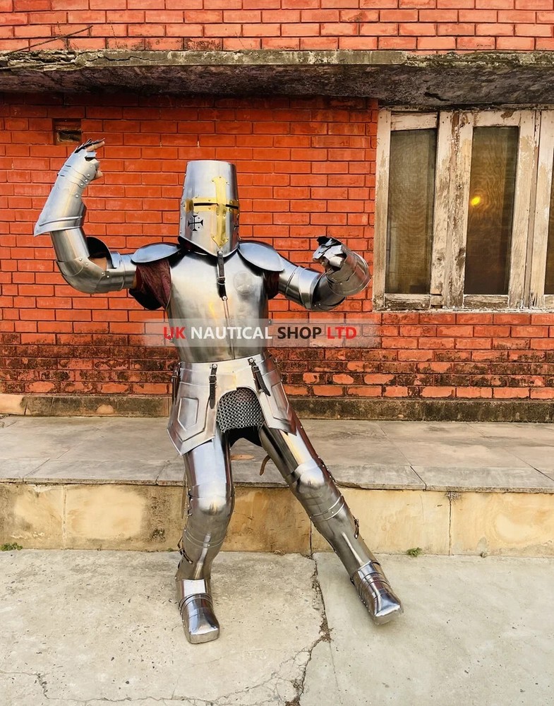 Medieval Templar Knight Armor Suit