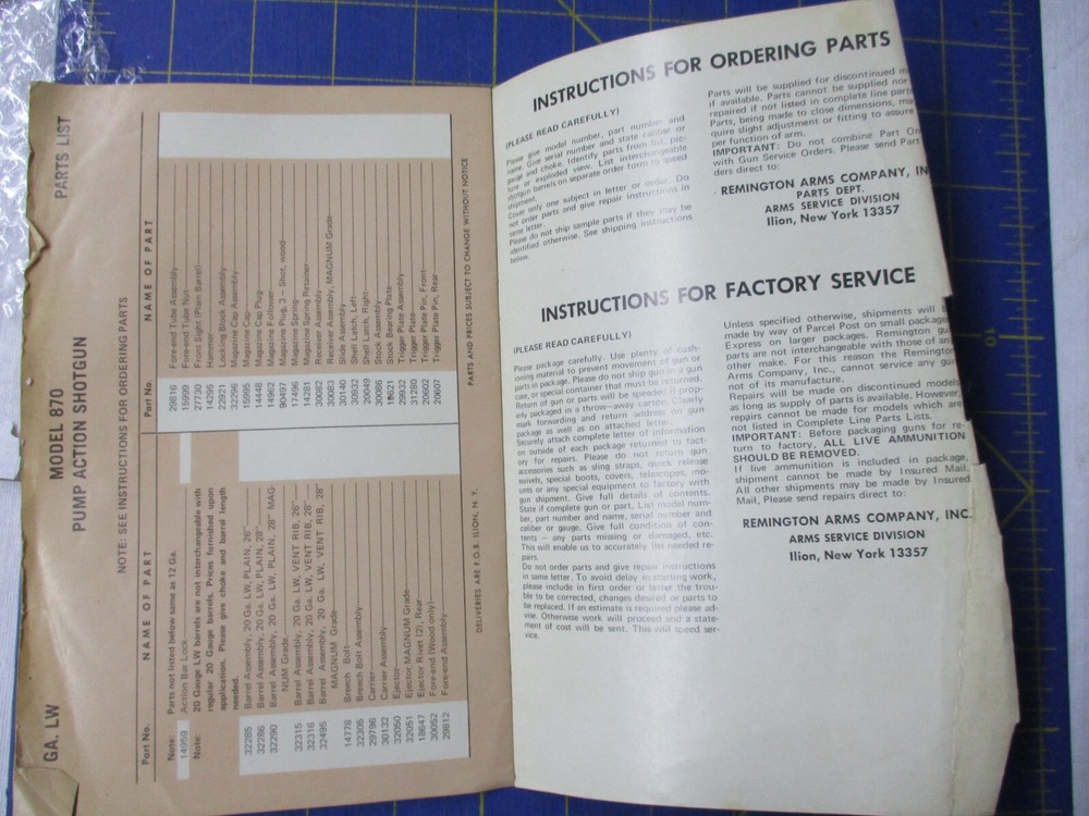 Remington Model 870 Owner's Guide