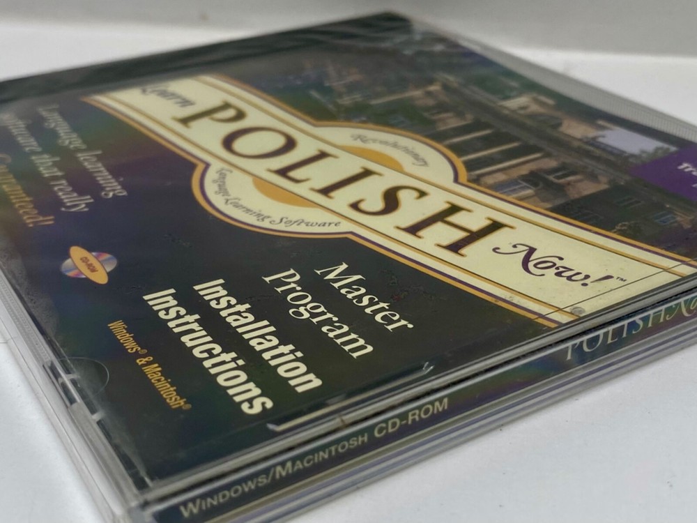 Learn Polish Now! New Sealed Master Program CD-ROM For Windows Macintosh NOS
