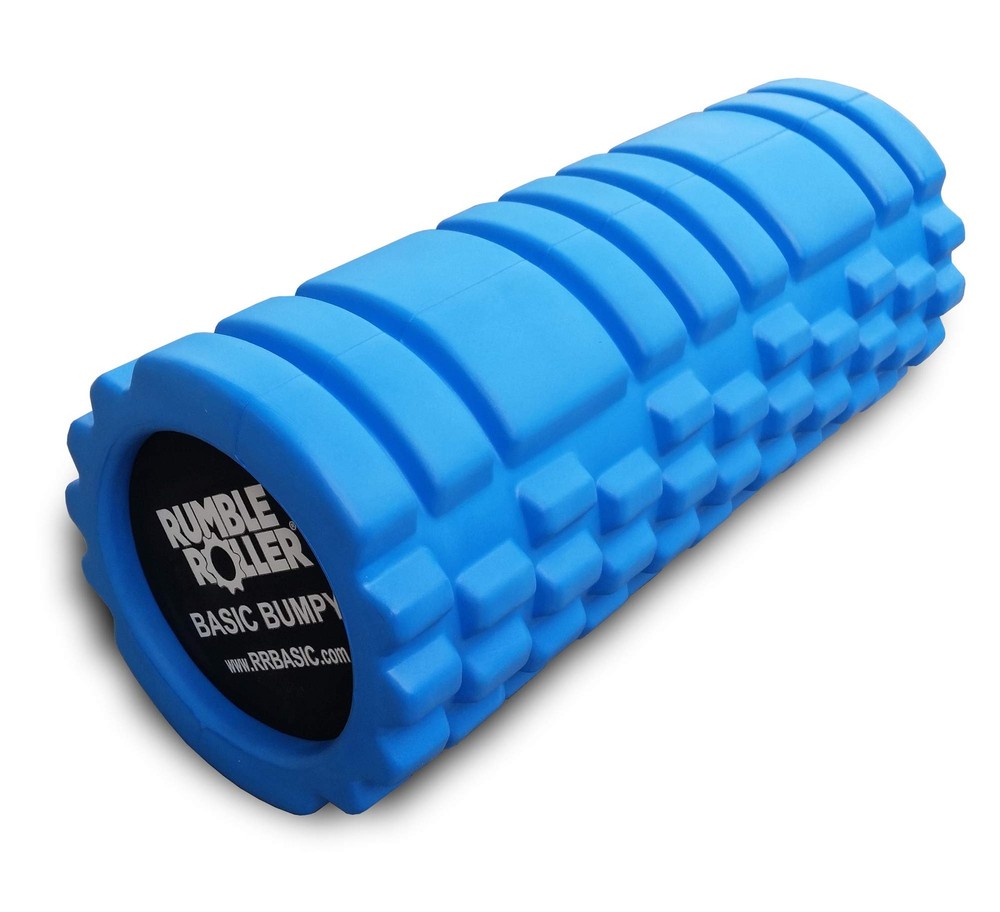 RumbleRoller Basic Bumpy Foam Roller, Solid Core EVA Foam Roller with Grid/Bu...