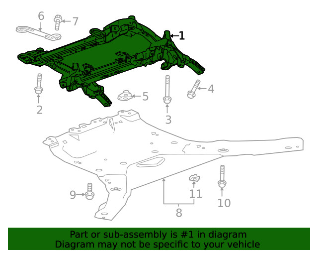 Genuine GM Engine Cradle 23371906