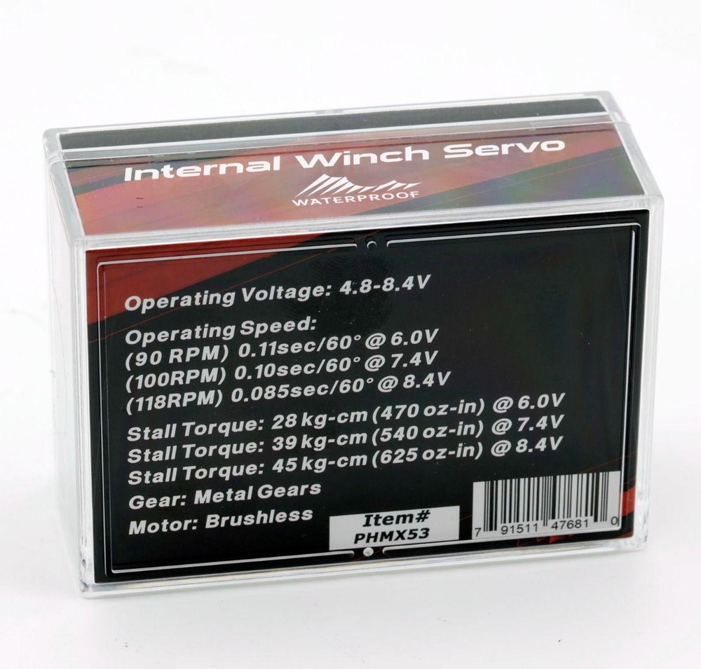 Powerhobby MX53 Internal Spool Winch Brushless Servo : Axial Wraith