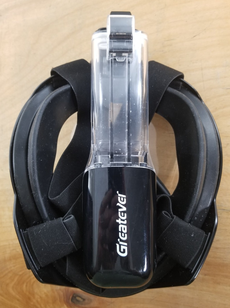 Greatever Full Face Snorkel Mask Foldable Black