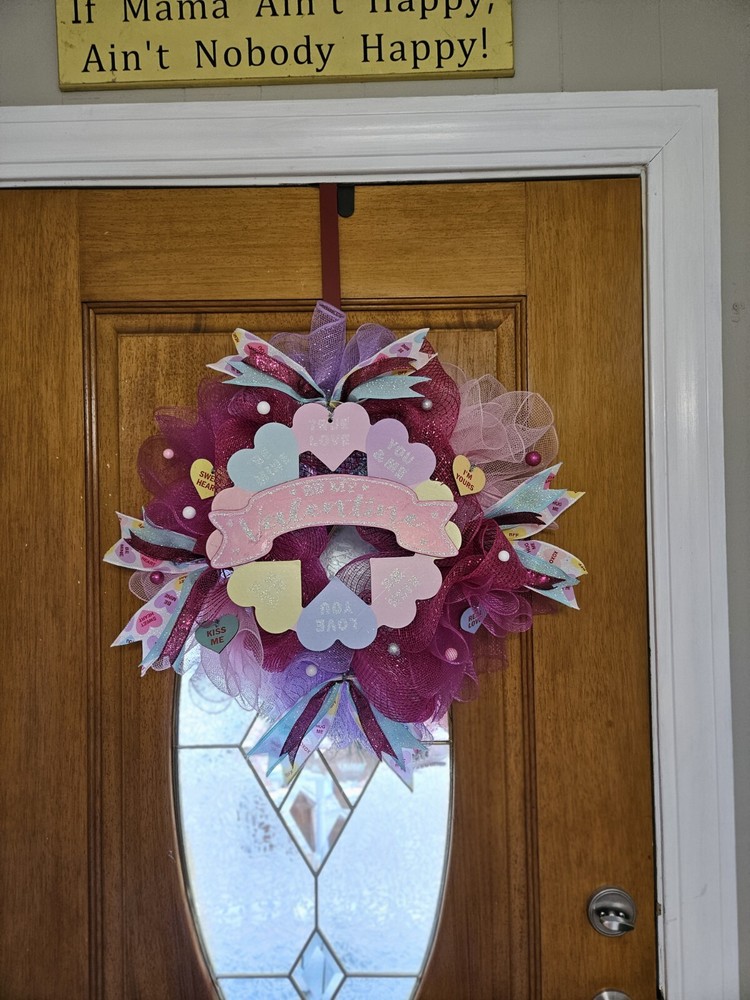 Valentine’s Day Deco Mesh Wreath