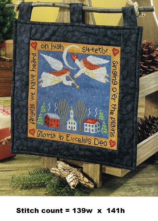 GLORIA ANGELS   CROSS STITCH  PATTERN  ONLY   #954