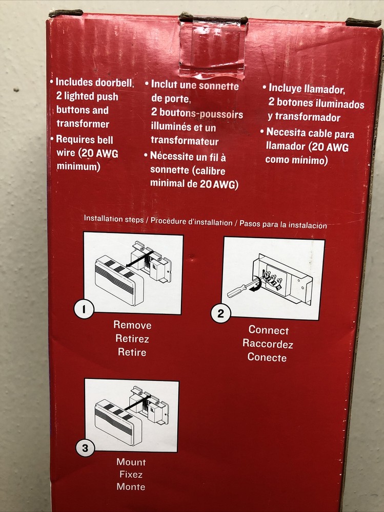 Utilitech Doorbell Kit 2 Chimes white Finish