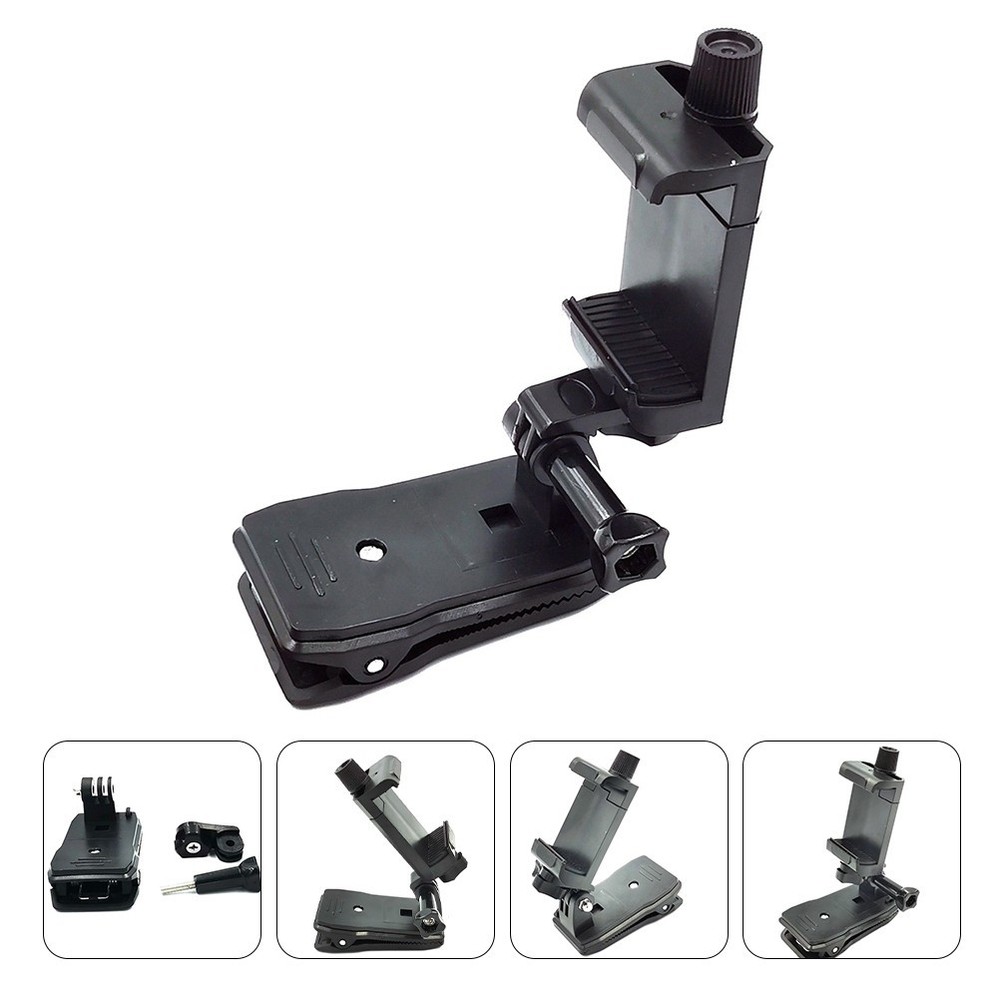 Action Camera Clamp Bracket Phone Mount Accessories Backpack Strap Holder