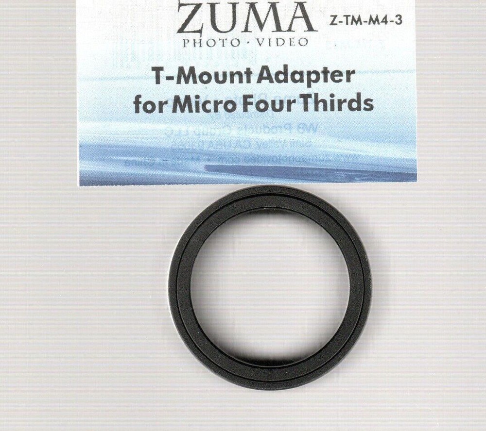 Zuma T-Mount Adapter for Micro Four Thirds cameras