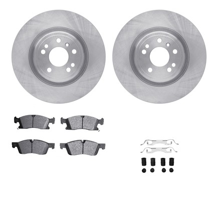 Disc Brake Kit-Rotors with 5000 Advanced Brake Pads includes Hardware DFC