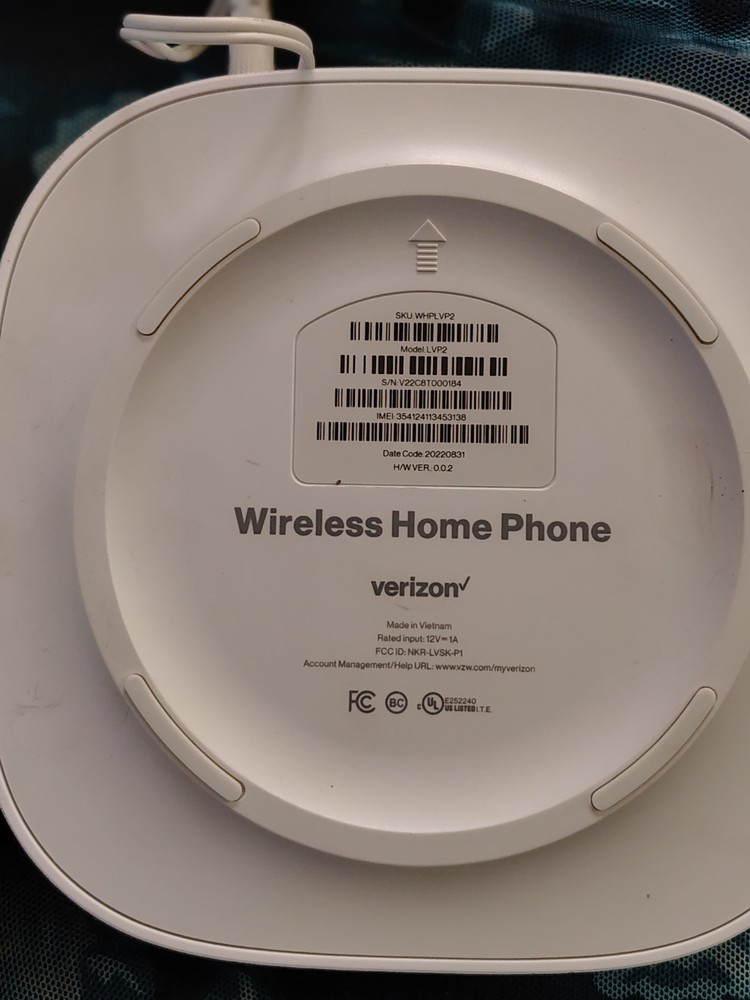 Verizon Wireless Home Phone Connect Model LVP2. NO SIM