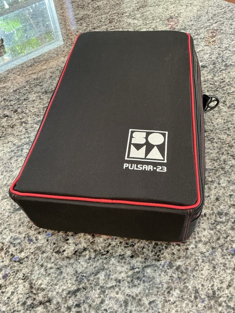 Soma Pulsar-23 Drum Machine Turrent Version w/ Deck-Saver Case Pristine