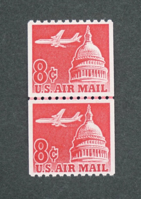 US #C65 Joint line pair GEM MNH stamps